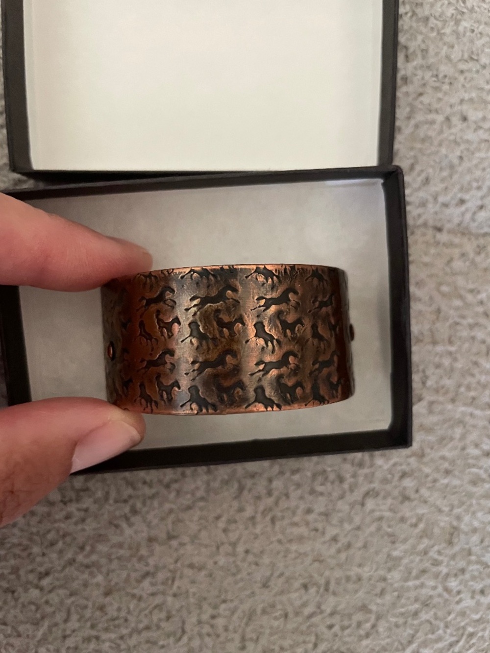 Hand Crafted Copper Horse Pony Barrette